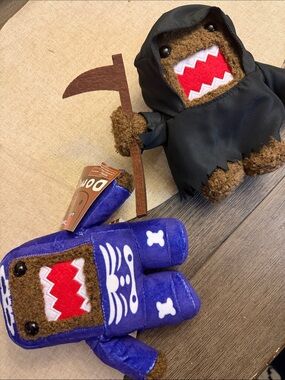 Domo Kun Halloween Target Exclusive Plushies Brand New Skeleton Grim Reaper 2026